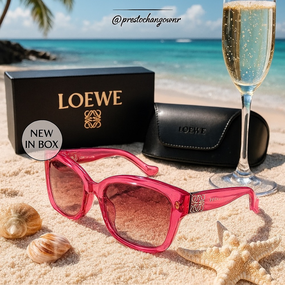 Loewe Vibrant Pink Sunglasses w COA 🫶🏻